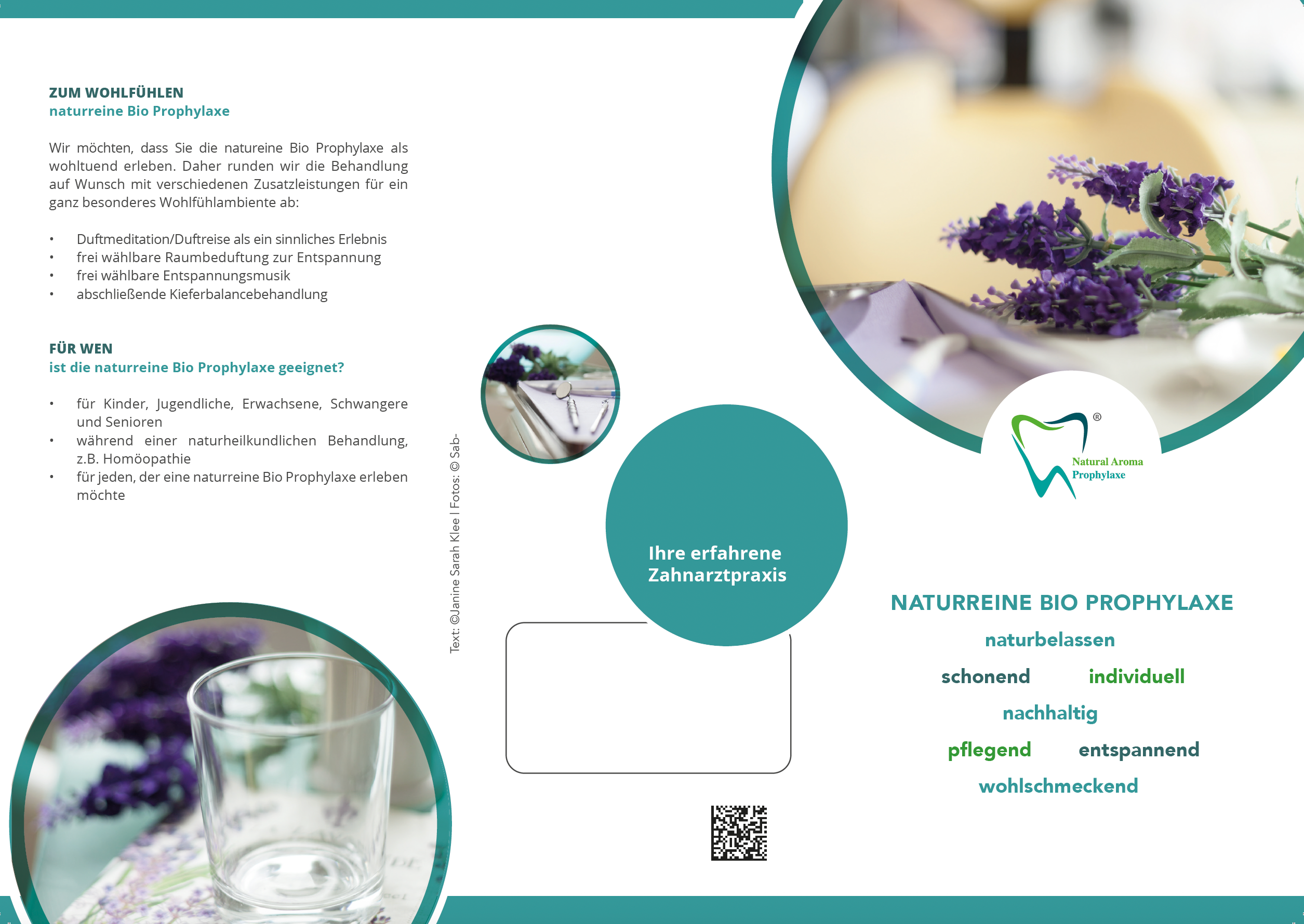 Flyer Naturreine Bio Prophylaxe