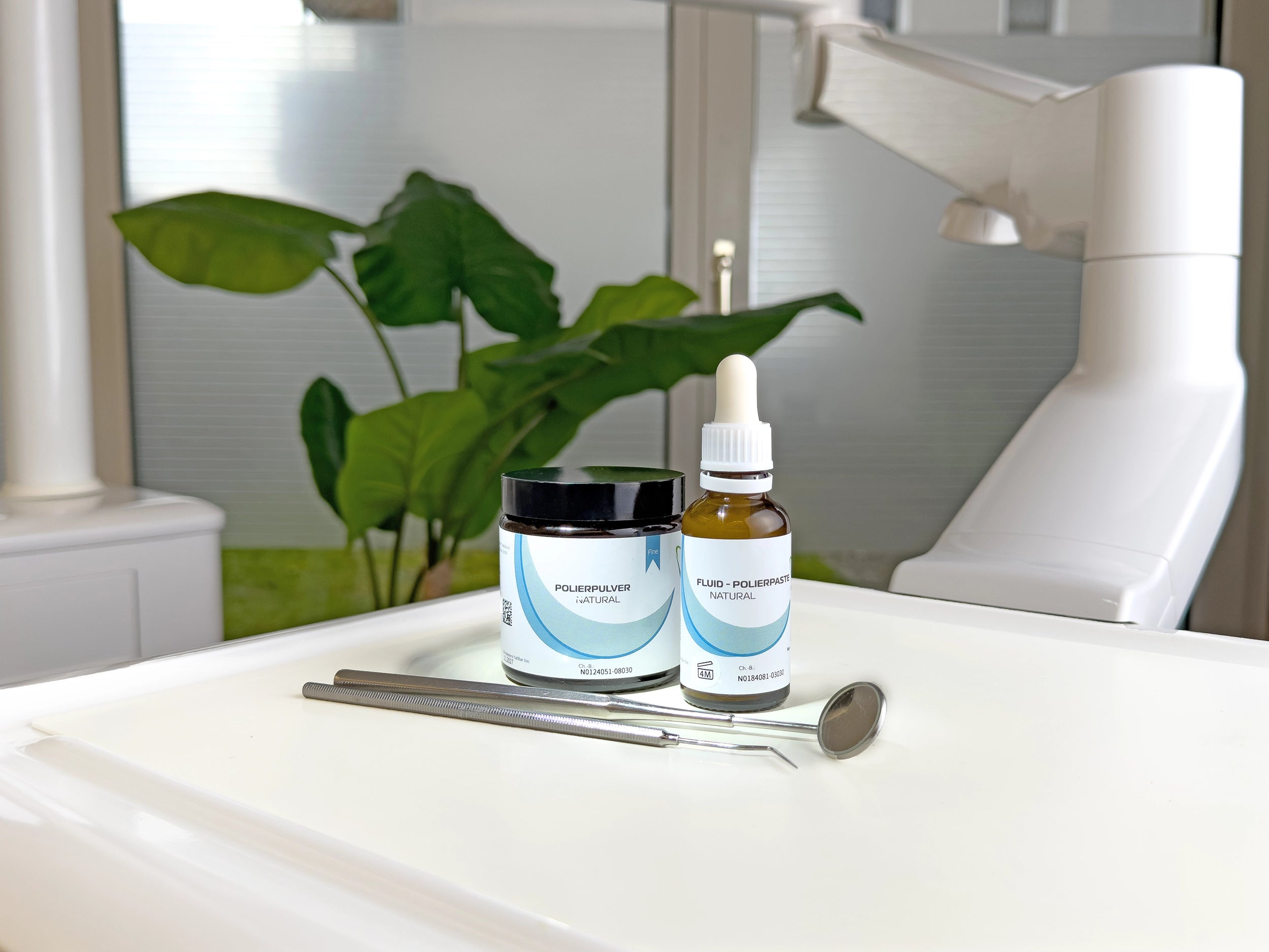 Bio Polierpaste fein Natural - Fluid und Polierpulver