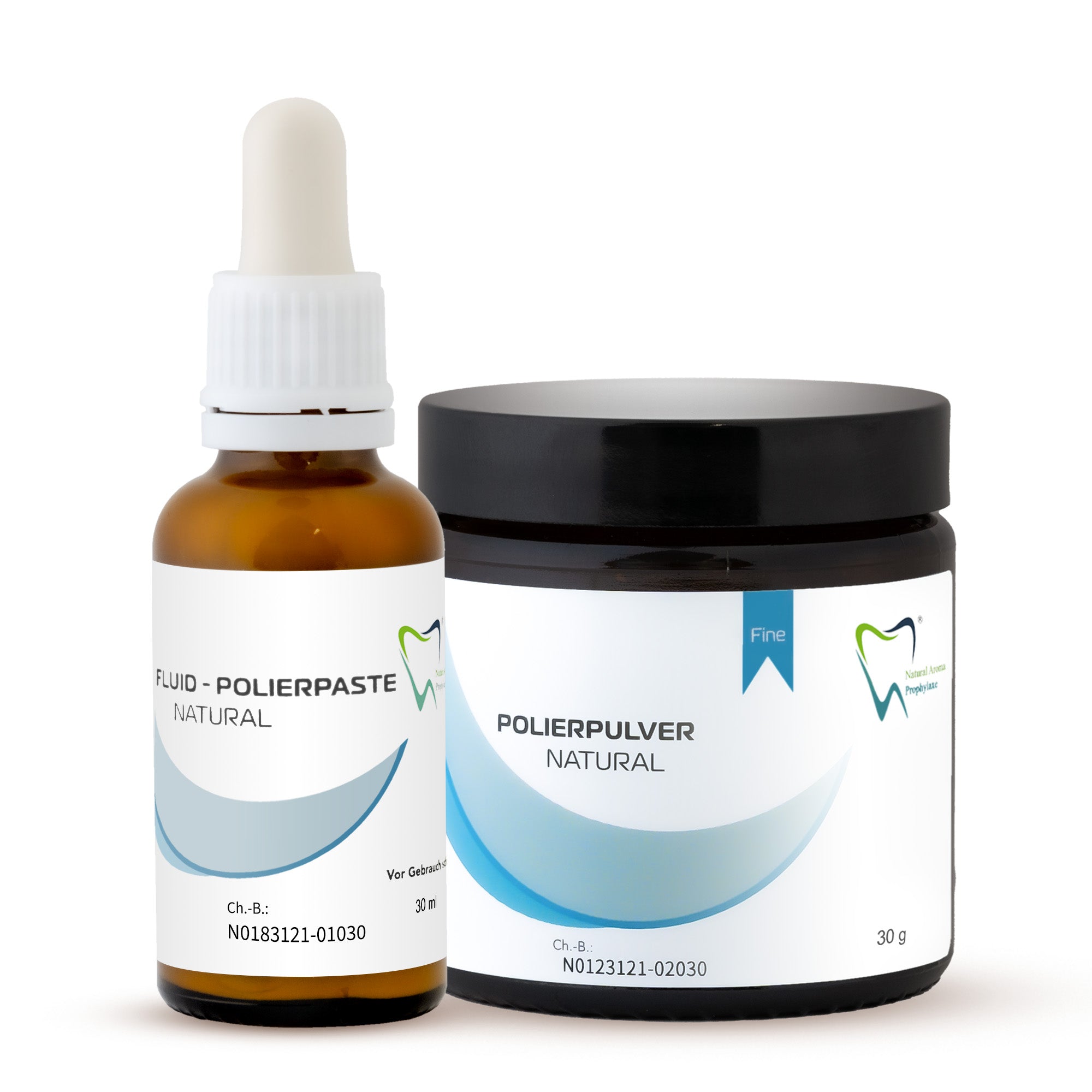 Bio Polierpaste fein Natural - Fluid und Polierpulver