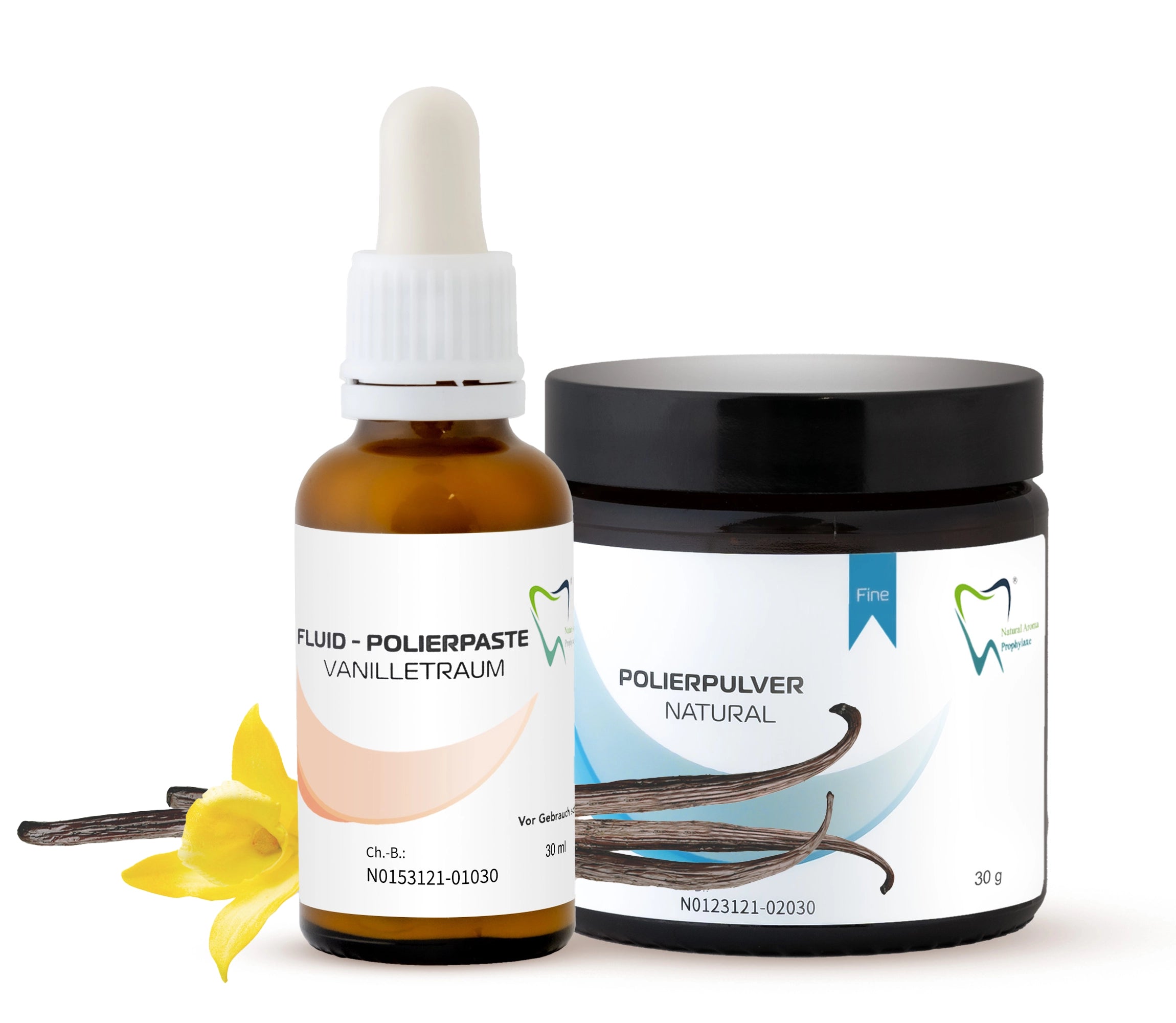 Bio Polierpaste fein Vanilletraum - Fluid und Polierpulver