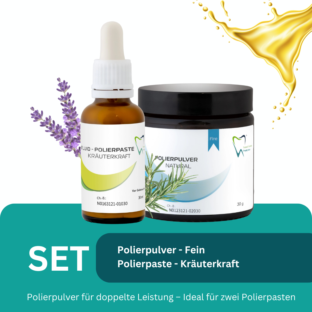 Bio Polierpaste fein Kräuterkraft - Fluid und Polierpulver