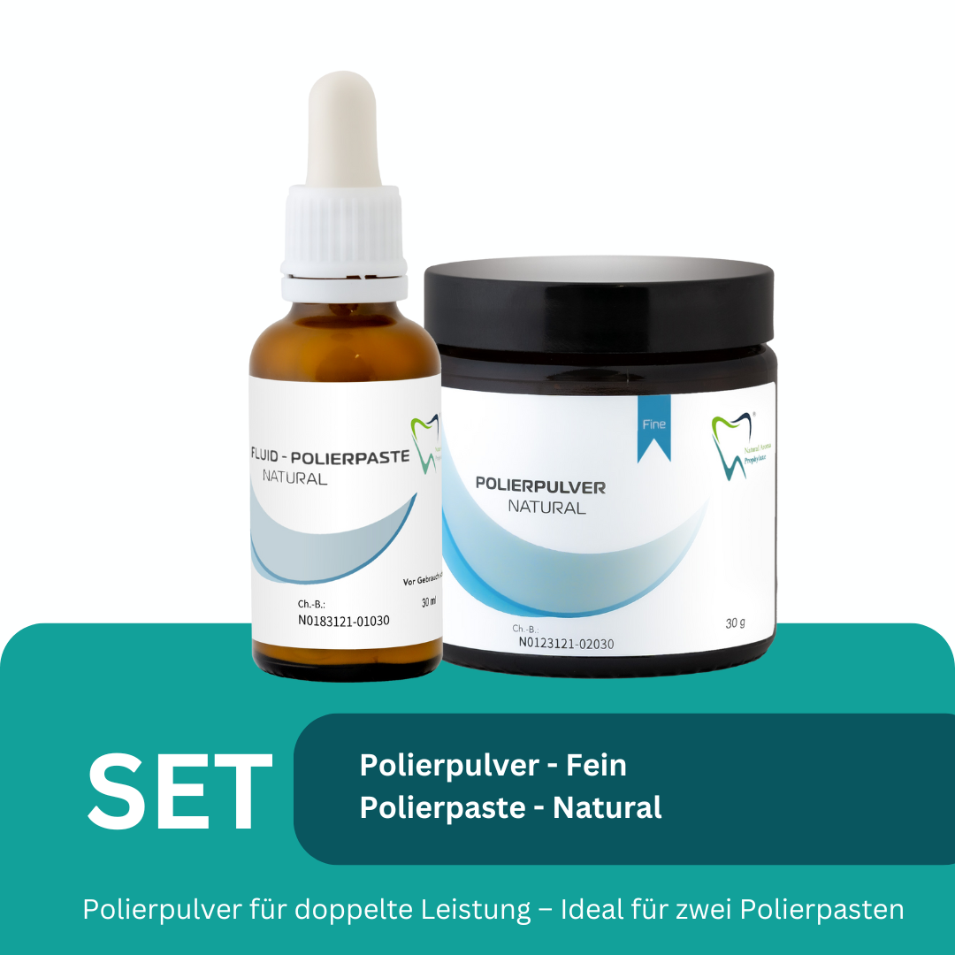 Bio Polierpaste fein Natural - Fluid und Polierpulver