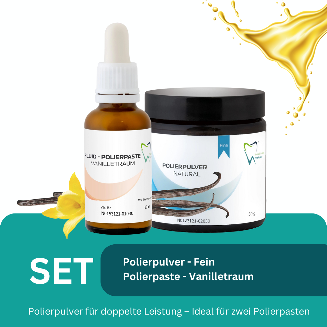 Bio Polierpaste fein Vanilletraum - Fluid und Polierpulver