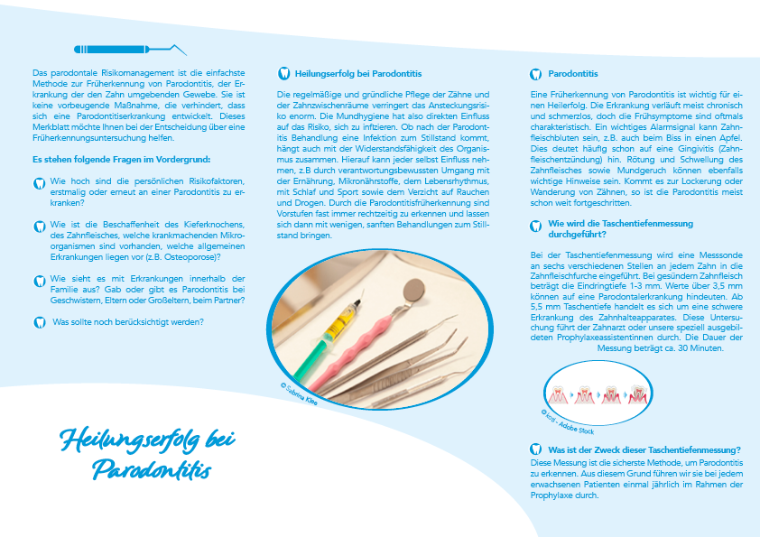 1000 Flyer individuell mit Logo / Adresse - 449,00 Euro Taschentiefenmessung