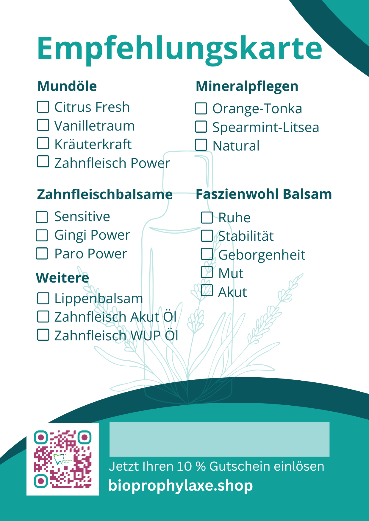 Empfehlungskarten