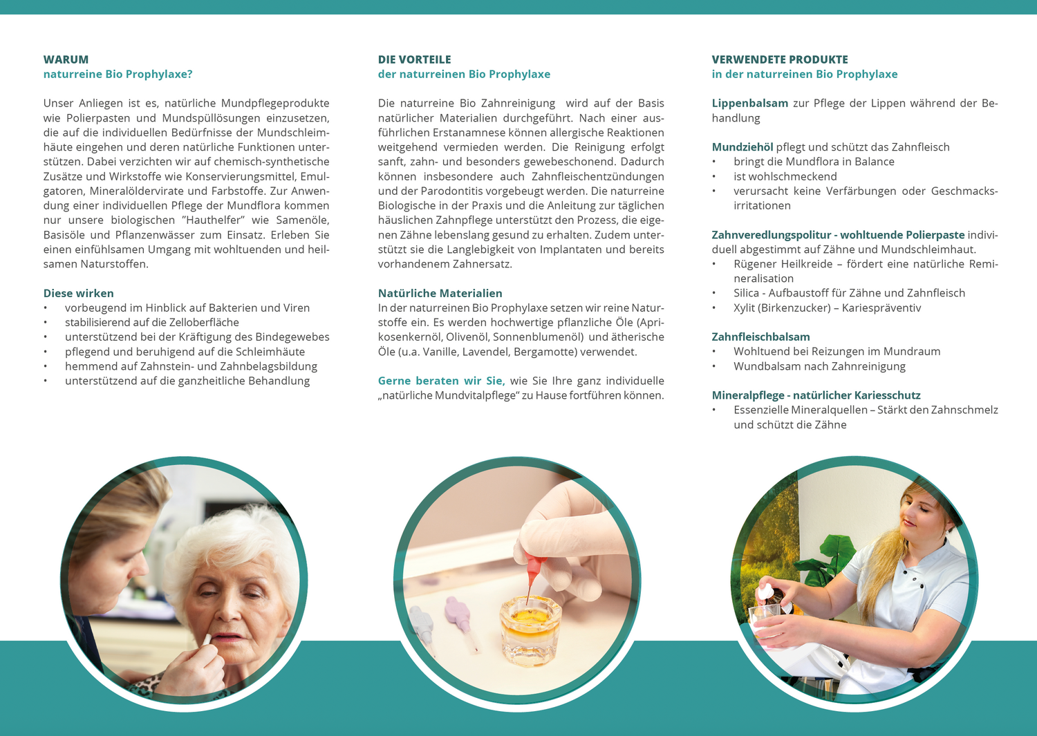 Flyer Naturreine Bio Prophylaxe