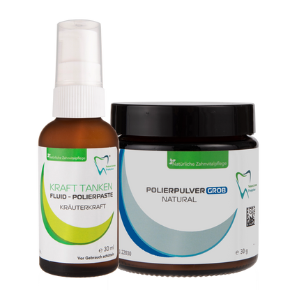 Bio Polierpaste GROB Kräuterkraft - Fluid und Polierpulver