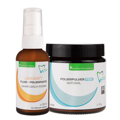 Bio Polierpaste FEIN Zahnfleisch Power - Fluid und Polierpulver